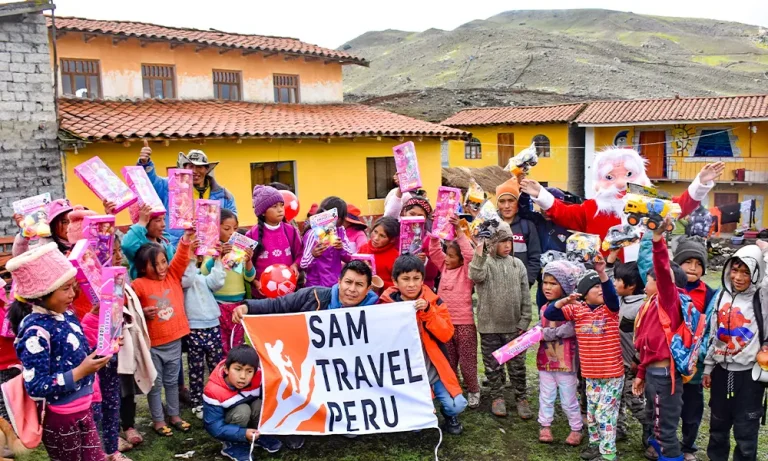 Christmas Party in the Andes